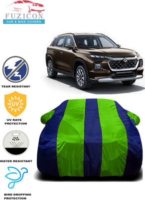 FUZICON Car Cover For Maruti Suzuki Grand Vitara (With Mirror Pockets)(Green, Blue)