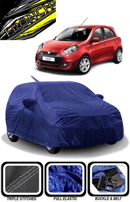 FRONCH Car Cover For Renault Pulse (With Mirror Pockets)(Blue)