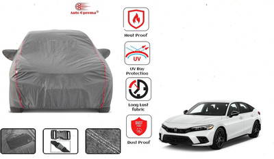 Auto Oprema Car Cover For Honda Civic (With Mirror Pockets)(Grey)