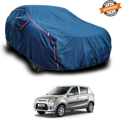 GOSHIV-car and bike accessories Car Cover For Maruti Suzuki Alto 800 STD Petrol (With Mirror Pockets)(Blue)