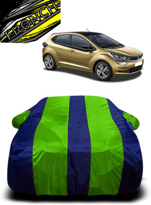 FRONCH Car Cover For Tata Altroz XT Diesel (With Mirror Pockets)(Green, Blue)