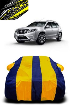 FRONCH Car Cover For Nissan Terrano (With Mirror Pockets)(Yellow, Blue)