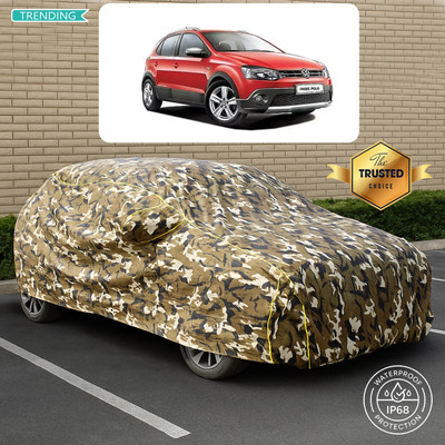PAGORA Car Cover For Volkswagen Cross Polo 1.2 MPI (With Mirror Pockets)(Yellow, Multicolor)