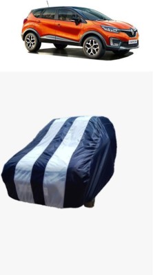 SRI GORAKHNATH TRADERS Car Cover For Renault Captur 1.5 Petrol RXT (Without Mirror Pockets)(White, Blue)