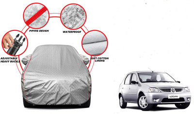 Auto Oprema Car Cover For Mahindra Renault Logan (With Mirror Pockets)(Silver)