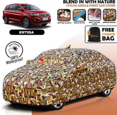 AUTOMOZEXO Car Cover For Maruti Suzuki Ertiga (With Mirror Pockets)(Multicolor)