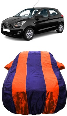 Wegather Car Cover For Ford Figo 1.5D Base MT (With Mirror Pockets)(Orange)