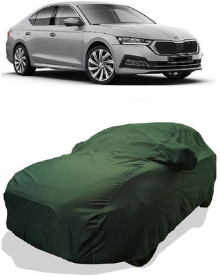 QLAX Car Cover For Maruti Octavia (With Mirror Pockets)(Green)