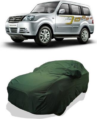 Coxtor Car Cover For Tata Sumo Grande MKII GX (With Mirror Pockets)(Green)