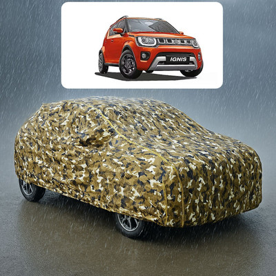 GOSHIV-car and bike accessories Car Cover For Maruti Ignis (With Mirror Pockets)(Yellow)