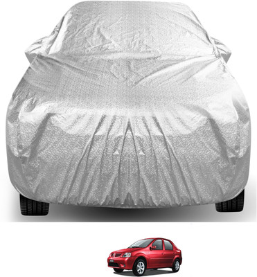 Auto Hub Car Cover For Mahindra Logan (With Mirror Pockets)(Silver)