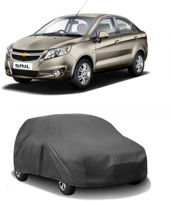 ARNEJA Car Cover For Chevrolet Sail (Without Mirror Pockets)(Grey)