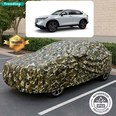 CODOKI Car Cover For Honda HR-V (With Mirror Pockets)(Yellow, Black)