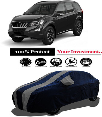 Amexride Car Cover For Mahindra XUV500 W9 AT Diesel (With Mirror Pockets)(Grey)