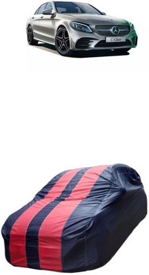 malti Car Cover For Mercedes Benz C-Class (Without Mirror Pockets)(Red, Blue)