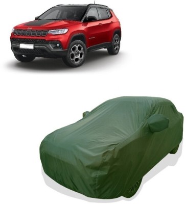 Tricway Car Cover For Jeep Compass Trailhawk 4x4 Opt Diesel (With Mirror Pockets)(Green)