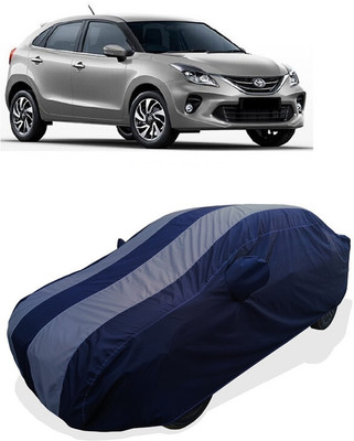 Coxtor Car Cover For Toyota Glanza G CVT Petrol (With Mirror Pockets)(Grey)