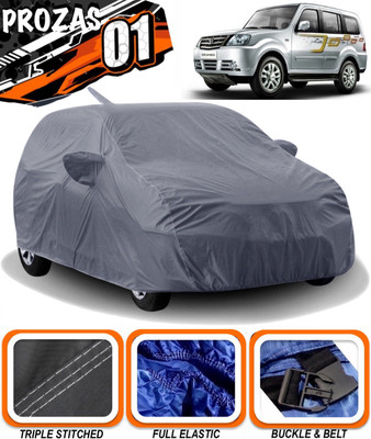prozas Car Cover For Tata Sumo Grande (With Mirror Pockets)(Grey)