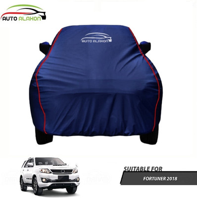 AUTO ALAXON Car Cover For Toyota Fortuner (With Mirror Pockets)(Blue, For 2018 Models)