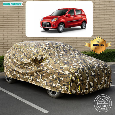 CODOKI Car Cover For Maruti Alto 800 LX (With Mirror Pockets)(Yellow, Multicolor)