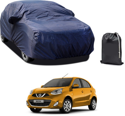 PAGORA Car Cover For Nissan Micra (With Mirror Pockets)(Blue)