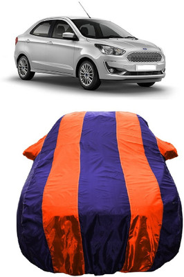 Wegather Car Cover For Ford Figo Aspire Titanium Plus Diesel (With Mirror Pockets)(Orange)