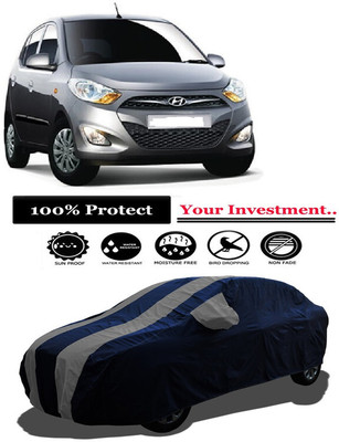 Amexride Car Cover For Hyundai i10 Magna 1.1L (With Mirror Pockets)(Grey)