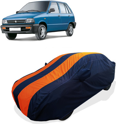 Coxtor Car Cover For Maruti 800 AC BSII (With Mirror Pockets)(Orange)