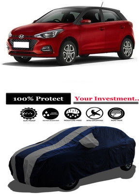 Amexride Car Cover For Hyundai Elite i20 Sportz Plus Petrol (With Mirror Pockets)(Grey)