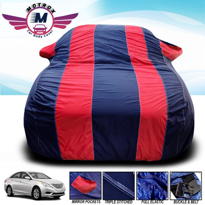 MoTRoX Car Cover For Tata Harrier (With Mirror Pockets)(Red, Blue)