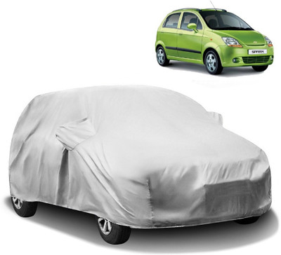 HMS Car Cover For Chevrolet Spark (With Mirror Pockets)(Silver)