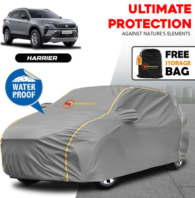 AUTOMOZEXO Car Cover For Tata Harrier (With Mirror Pockets)(Grey)