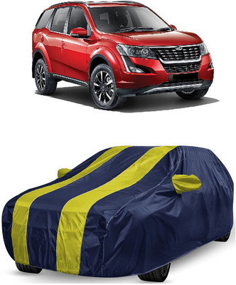 ANTOFY Car Cover For Mahindra XUV500 W11 AT Diesel (With Mirror Pockets)(Yellow, Blue)