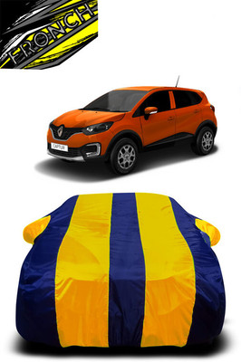 FRONCH Car Cover For Kia Captur (With Mirror Pockets)(Yellow, Blue)
