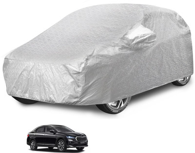 Auto Hub Car Cover For Skoda Slavia (With Mirror Pockets)(Silver)