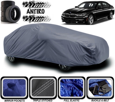 ANTIRO Car Cover For BMW 7 Series (With Mirror Pockets)(Grey)