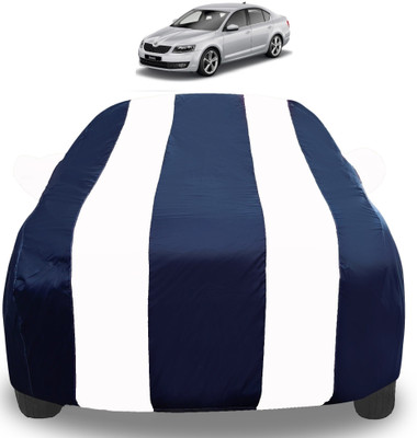 Auto Hub Car Cover For Skoda Octavia (With Mirror Pockets)(White)