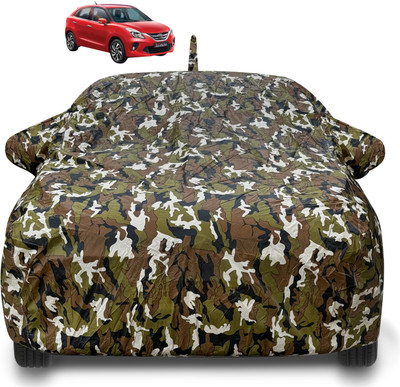 Caronix Car Cover For Toyota Glanza (With Mirror Pockets)(Brown)