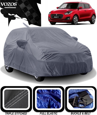 VOZOS Car Cover For Maruti Suzuki Swift AMT VXI (With Mirror Pockets)(Grey)