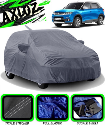 AXLOZ Car Cover For Maruti Suzuki Vitara Brezza (With Mirror Pockets)(Grey)