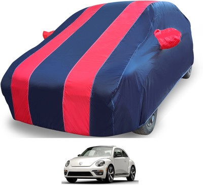 Euro Care Car Cover For Volkswagen Beetle (With Mirror Pockets)(Red)
