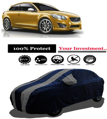 Amexride Car Cover For Volvo C30 Sports 1.6 (D) (With Mirror Pockets)(Grey)