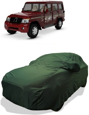QLAX Car Cover For Maruti Bolero Plus AC BSIII (With Mirror Pockets)(Gold)
