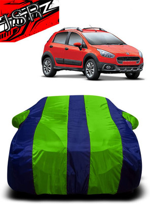 J S R Car Cover For Fiat Avventura Urban Cross 1.4 T-Jet Emotion (With Mirror Pockets)(Green, Blue)