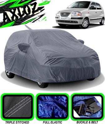 AXLOZ Car Cover For Hyundai Santro Xing (With Mirror Pockets)(Grey)