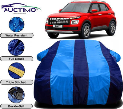 AUCTIMO Car Cover For Hyundai Venue (With Mirror Pockets)(Multicolor)