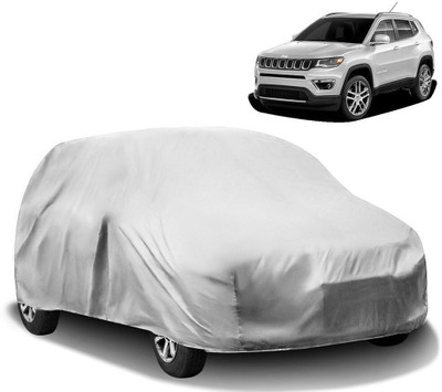 HMS Car Cover For Jeep Compass (Without Mirror Pockets)(Silver)