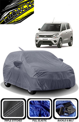 FRONCH Car Cover For Maruti Suzuki WagonR, Wagon R Stingray VXI Optional (With Mirror Pockets)(Grey)