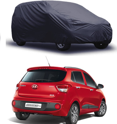 ROYAL AUTO MART Car Cover For Hyundai Grand i10 (Without Mirror Pockets)(Grey)