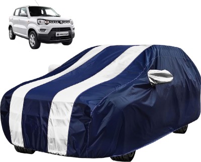 Auto Hub Car Cover For Maruti S-Presso (With Mirror Pockets)(White)